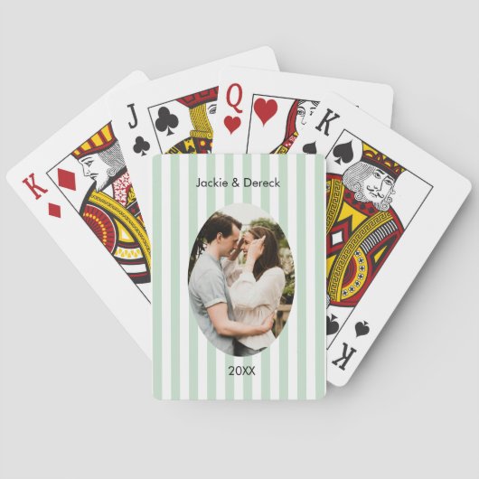 Personalized Anniversary Playing Cards – Custom  Spielkarten (Rückseite)