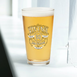 Personalized Any Age Vintage Aged To Perfection Glas