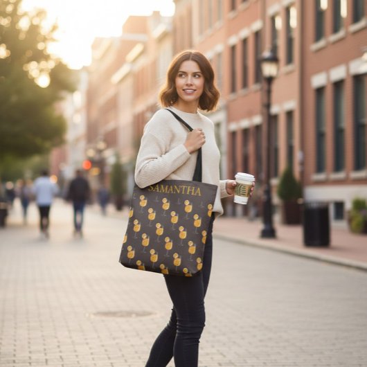 Personalized Aperol Spritz Cocktail Tote Bag Tasche