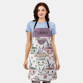 Personalized Apron Smiling Floral Baking Crew Schürze (Getragen)
