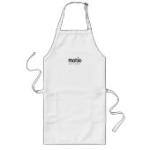 Personalized apron with name / Kitchen apron Lange Schürze (Vorne)