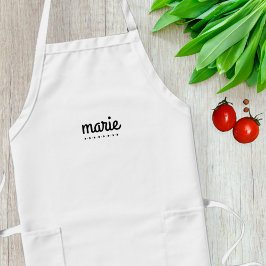 Personalized apron with name / Kitchen apron Lange Schürze