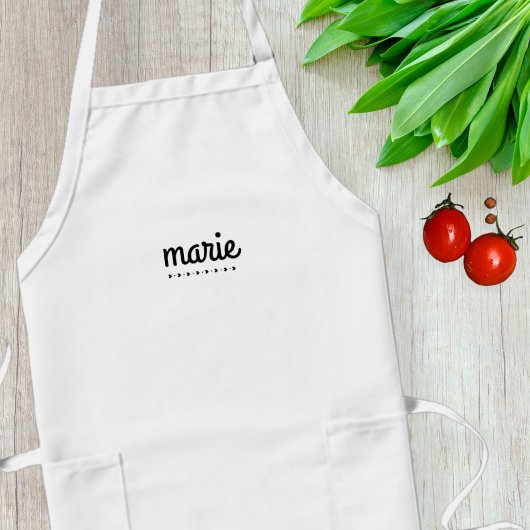 Personalized apron with name / Kitchen apron  Lange Schürze