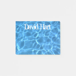 Personalized Aqua Blue Swimming Pool Post-it Klebezettel