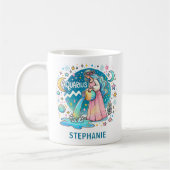 Personalized Aquarius Zodiac Water Bearer  Kaffeetasse (Links)