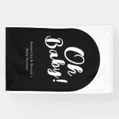 Personalized Arch Oh Baby Photo Wall Shower Banner (Horizontal)