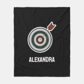 Personalized Archery Custom Archer Bow Arrows Fleecedecke (Vorderseite)