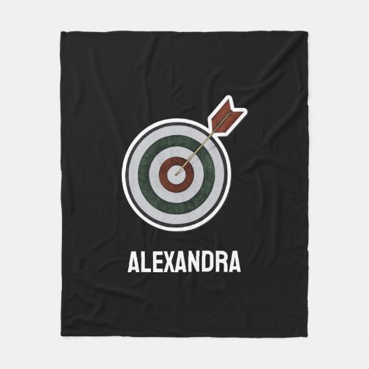 Personalized Archery Custom Archer Bow Arrows Fleecedecke (Vorderseite)