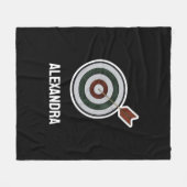 Personalized Archery Custom Archer Bow Arrows Fleecedecke (Vorderseite (Horizontal))