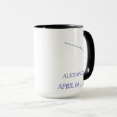 Personalized Aries Constellation Mug - Custom Zodi Tasse (VorderseiteRechts)