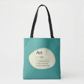 Personalized Art Definition Tote Bag Tasche (Vorderseite)
