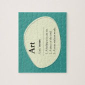 Personalized Art Dictionary Jigsaw Puzzle (Vertikal)