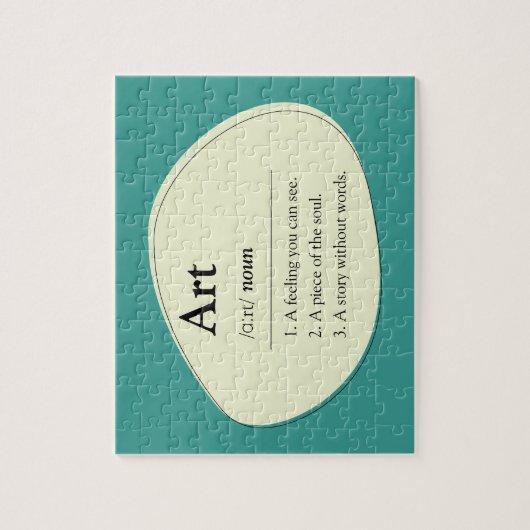 Personalized Art Dictionary Jigsaw Puzzle (Vertikal)