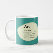 Personalized Art Dictionary Style Coffee Mug Kaffeetasse (Links)