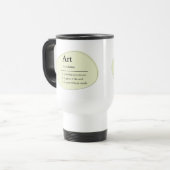 Personalized Art Dictionary Style Travel Mug Reisebecher (Vorderseite Links)