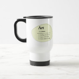 Personalized Art Dictionary Style Travel Mug Reisebecher
