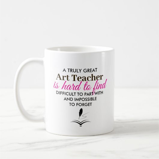 Personalized Art Teacher Appreciation gift Kaffeetasse (Links)