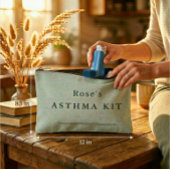 Personalized Asthma Essentials Large Pouch Zubehörtasche