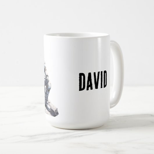 Personalized Astronaut Gift – I Need More Space Kaffeetasse (VorderseiteRechts)