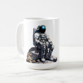 Personalized Astronaut Gift – I Need More Space Kaffeetasse (Vorderseite Links)