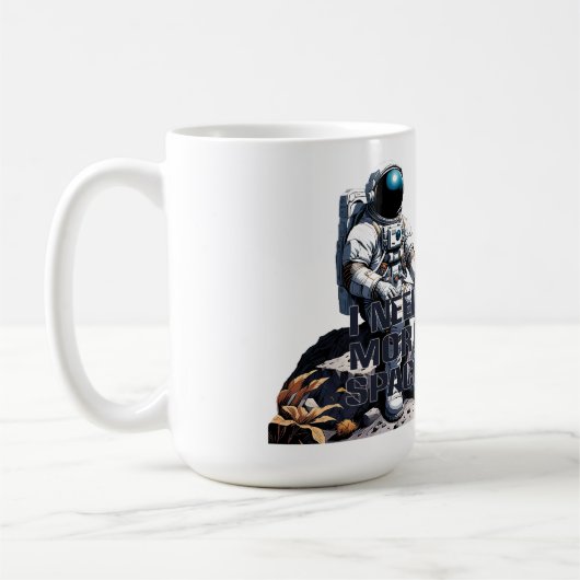 Personalized Astronaut Gift – I Need More Space Kaffeetasse (Links)