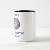 Personalized Astronaut Kitty Coffee & Cocoa Cup Tasse (Zentrum)