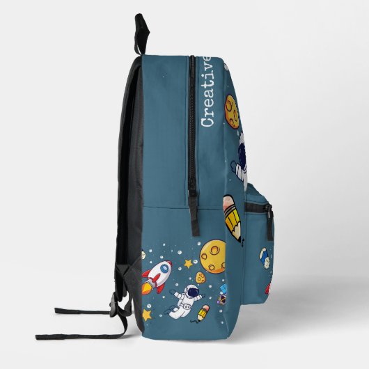 Personalized Astronaut Space School Supplies Bedruckter Rucksack (Links)
