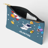 Personalized Astronaut Space School Supplies Zubehörtasche (Offen)