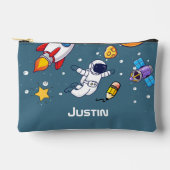 Personalized Astronaut Space School Supplies Zubehörtasche (Vorderseite)