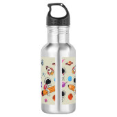 Personalized Astronauts and Planets Back to School Edelstahlflasche (Rückseite)