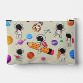 Personalized Astronauts and Planets Back to School Zubehörtasche (Rückseite)