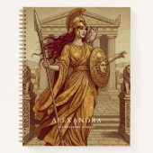 Personalized Athena Affirmation Journal Notizblock (Vorderseite)