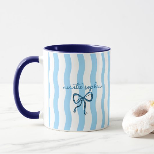 Personalized Aunt to Be Tasse (Mit Donut)