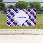 Personalized Australia Flag Tiled Banner (Insitu)