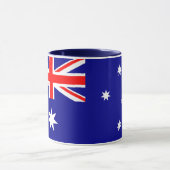 Personalized Australian Flag True Blue Heritage Pr Tasse (Zentrum)