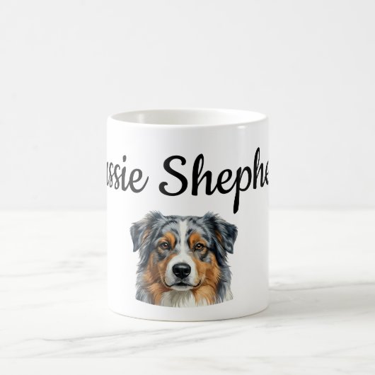 Personalized Australian Shepherd Mug Wrap – Custom Kaffeetasse (Mittel)