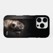 Personalized Australian Shepherd Portrait iPhone C Hülle (Rückseite (Horizontal))