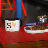 Personalized Autumn Monogram Mug - Custom Name & I Tasse