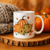 Personalized Autumn Pumpkin Patch Custom Name Mug Reisebecher
