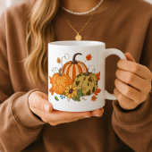 Personalized Autumn Pumpkin Patch Custom Name Mug Reisebecher