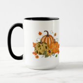 Personalized Autumn Pumpkin Patch Custom Name Mug Tasse (Links)