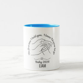 Personalized Baby 2026 Blue Name Coffee Mug  Zweifarbige Tasse