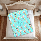 Personalized Baby Bird Blanket Fleecedecke