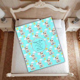 Personalized Baby Bird Blanket  Fleecedecke