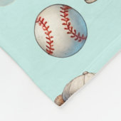 Personalized Baby Blanket – Watercolor Teddy Bears Fleecedecke (Ecke)