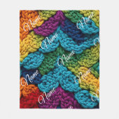 Personalized Baby Blanket with Name Fleecedecke (Vorderseite)