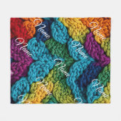 Personalized Baby Blanket with Name Fleecedecke (Vorderseite (Horizontal))