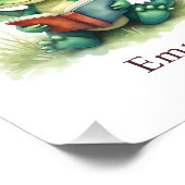 Personalized Baby Dragon Art Print Custom Nursery  Fotodruck (Ecke)