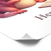 Personalized Baby Dragon Art Print Nursery Name  Fotodruck (Ecke)