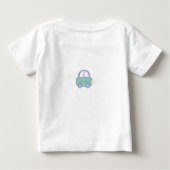 Personalized Baby Elephant Baby T-shirt (Rückseite)